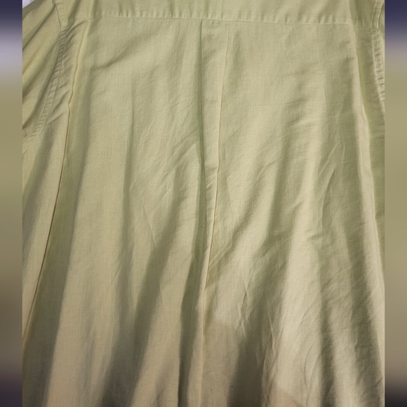Racket Room Mens XL 🥑 Green Linen Cotton Dress/Casual  Button down Shirt - Picture 5 of 8